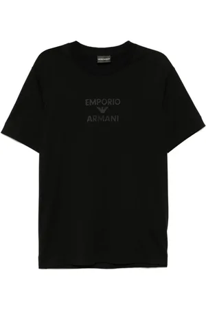 Emporio Armani Herren, Oberteile, Schwarzk, LGröße: