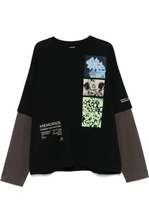 DRIES VAN NOTEN Herren, Oberteile, Schwarzk, SGröße: