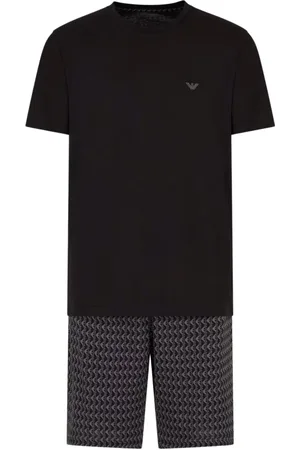 Emporio Armani Herren, Nachtwäsche & Lounge, Schwarzk, LGröße: