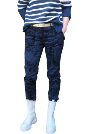 Masons Damen, Hosen, Blau, SGröße:
