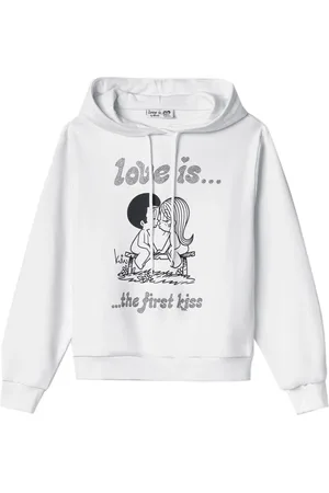 GAËLLE Damen, Sweatshirts & Hoodies, Weiß, MGröße: