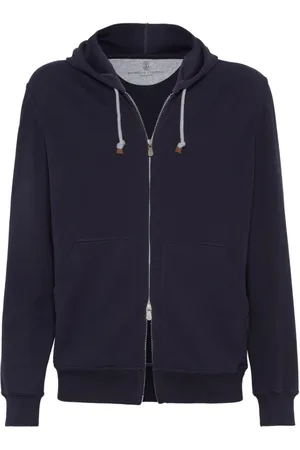 Brunello Cucinelli Herren, Sweatshirts & Hoodies, Blau, LGröße: