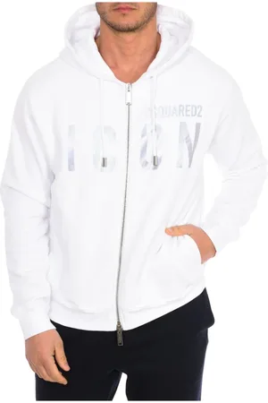 Dsquared2 Herren, Sweatshirts & Hoodies, Weiß, LGröße: