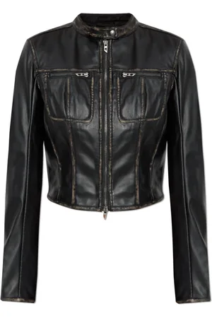 Diesel Damen, Jacken, Schwarzk, SGröße: