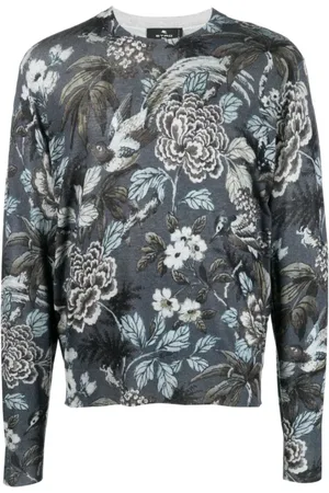 Etro Herren, Sweatshirts & Hoodies, Blau, LGröße: