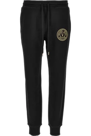 VERSACE Damen, Hosen, Schwarzk, SGröße: