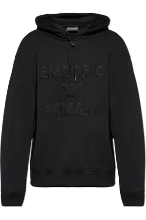 Emporio Armani Herren, Sweatshirts & Hoodies, Schwarzk, 2XLGröße: