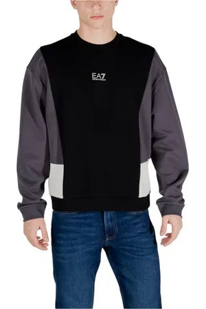 EA7 Herren, Sweatshirts & Hoodies, Schwarzk, MGröße: