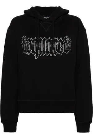 Dsquared2 Damen, Sweatshirts & Hoodies, Schwarzk, MGröße: