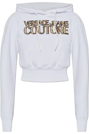 VERSACE Damen, Sweatshirts & Hoodies, Weiß, MGröße:
