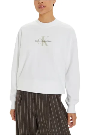 Calvin Klein Damen, Sweatshirts & Hoodies, Weiß, XSGröße: