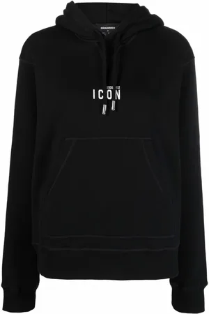 Dsquared2 Damen, Sweatshirts & Hoodies, Schwarzk, MGröße: