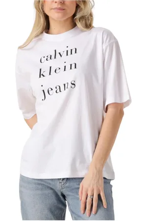 Calvin Klein Damen, Oberteile, Weiß, LGröße: