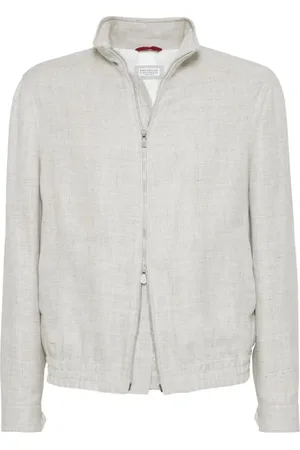Brunello Cucinelli Herren, Jacken, Grau, 3XLGröße: