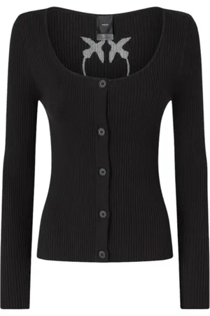 Pinko Damen, Strickwaren, Schwarzk, LGröße: