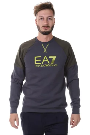 EA7 Herren, Sweatshirts & Hoodies, Grau, LGröße: