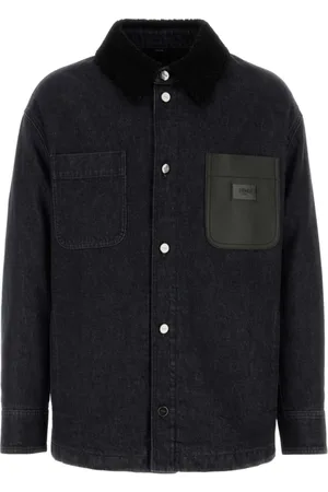 Fendi Herren, Jacken, Schwarzk, LGröße:
