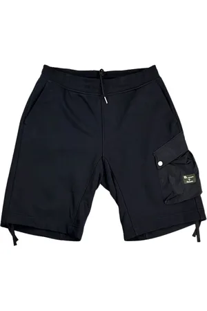 Blauer Herren, Shorts, Schwarzk, SGröße: