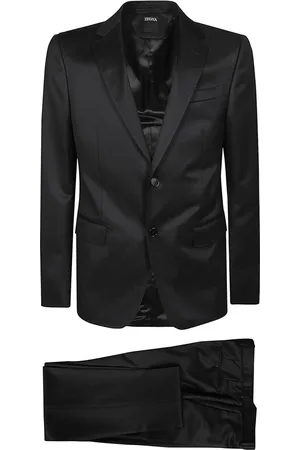 Ermenegildo Zegna Herren, Anzüge, Schwarzk, 2XLGröße: