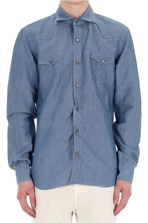 BARBA Herren, Shirts, Blau, LGröße: