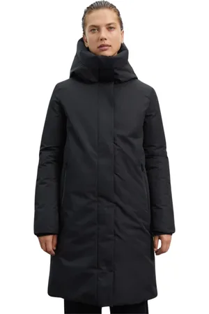 ECOALF Damen, Mäntel, Schwarzk, LGröße: