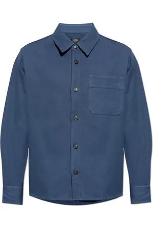 A.P.C. Herren, Shirts, Blau, MGröße: