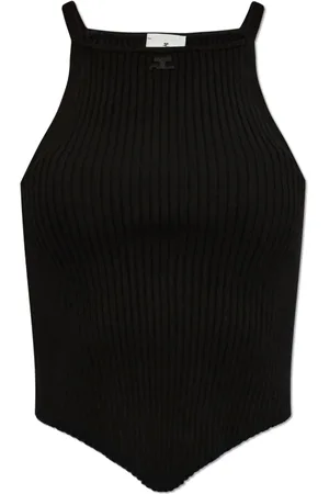 Courrèges Damen, Oberteile, Schwarzk, SGröße: