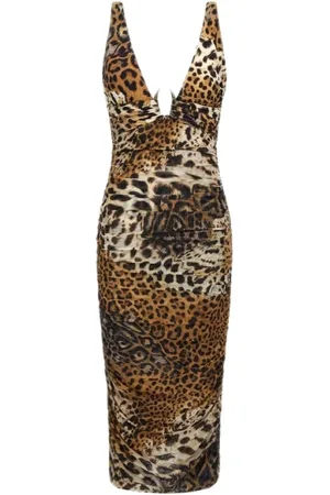 Roberto Cavalli Damen, Kleider, Braun, 2XSGröße: