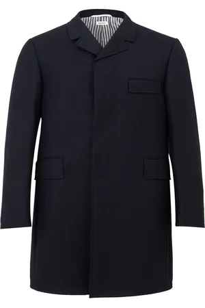 Thom Browne Herren, Mäntel, Blau, LGröße: