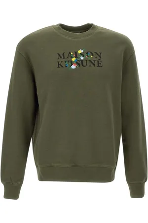 Maison Kitsuné Herren, Sweatshirts & Hoodies, Grün, LGröße: