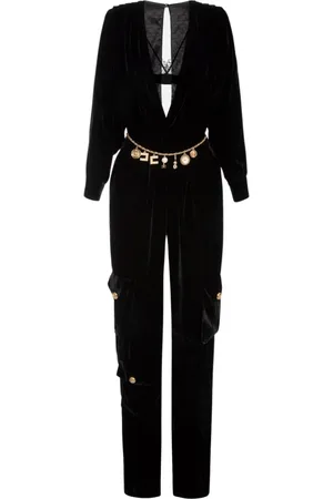 Elisabetta Franchi Damen, Jumpsuits & Playsuits, Schwarzk, MGröße: