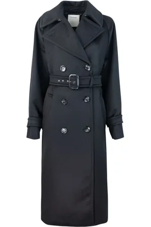 Sportmax Damen, Mäntel, Schwarzk, 2XSGröße: