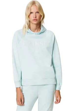 Twin-Set Damen, Sweatshirts & Hoodies, Grün, SGröße: