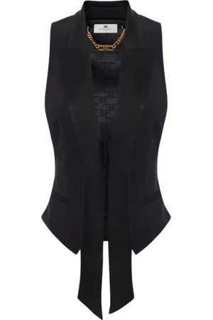 Elisabetta Franchi Damen, Jacken, Schwarzk, MGröße:
