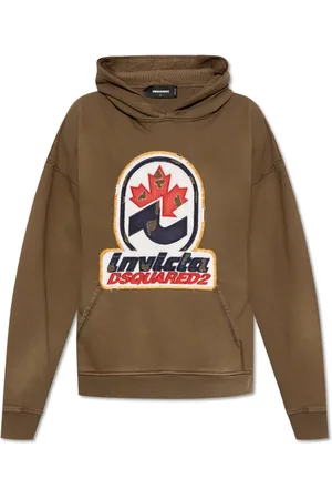 Dsquared2 Herren, Sweatshirts & Hoodies, Braun, 2XLGröße: