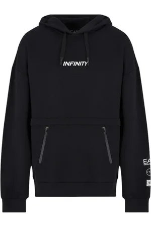 EA7 Herren, Sweatshirts & Hoodies, Schwarzk, MGröße: