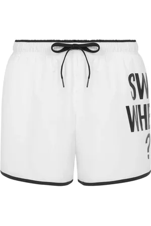 Moschino Herren, Bademode, Weiß, SGröße: