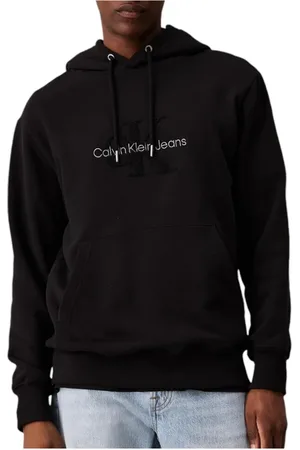 Calvin Klein Herren, Sweatshirts & Hoodies, Schwarzk, SGröße: