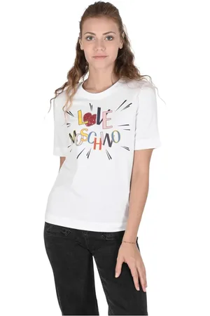 Moschino Damen, Oberteile, Weiß, 2XSGröße: