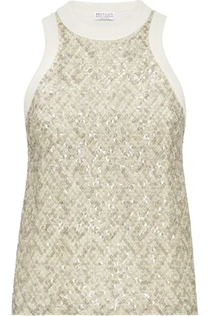Brunello Cucinelli Damen, Oberteile, Grün, LGröße: