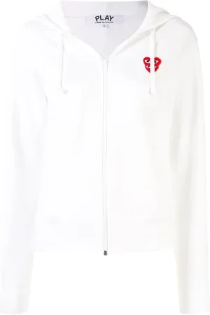 Comme des Garçons Damen, Sweatshirts & Hoodies, Weiß, LGröße: