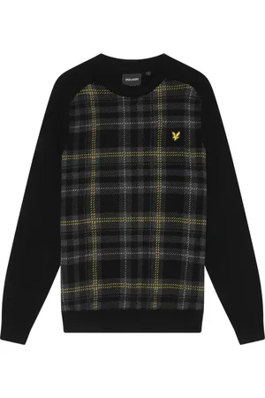 Lyle & Scott Herren, Strickwaren, Schwarzk, SGröße: