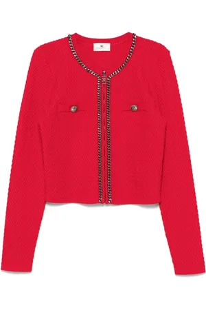 Elisabetta Franchi Damen, Strickwaren, Rot, SGröße: