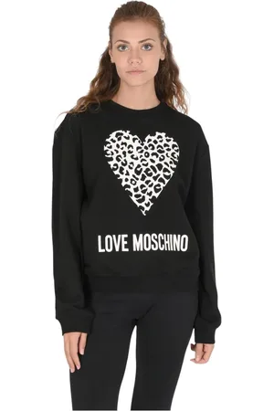 Moschino Damen, Sweatshirts & Hoodies, Schwarzk, LGröße: