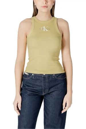 Calvin Klein Damen, Oberteile, Gelb, LGröße: