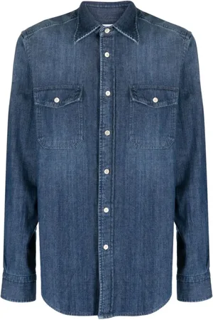 Boglioli Herren, Shirts, Blau, LGröße: