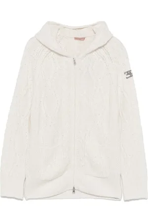 ERMANNO SCERVINO Damen, Strickwaren, Weiß, LGröße: