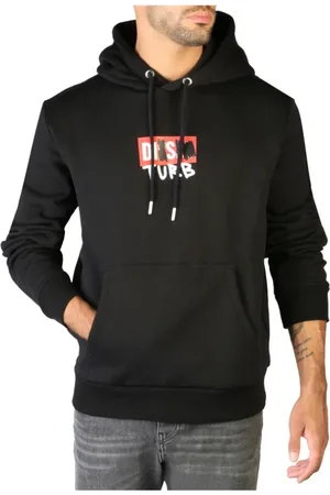Diesel Herren, Sweatshirts & Hoodies, Schwarzk, XSGröße: