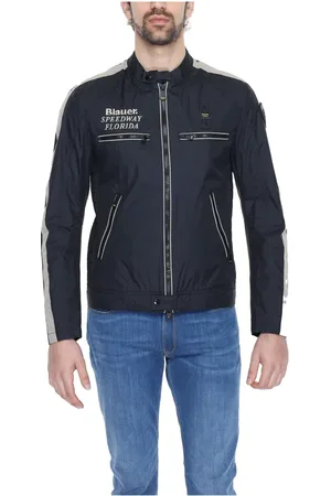 Blauer Herren, Jacken, Schwarzk, 2XLGröße: