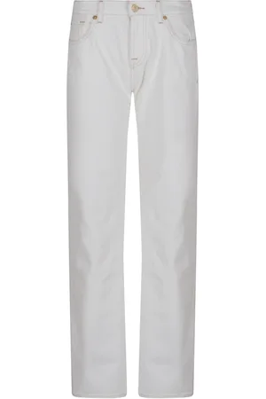 7 for all Mankind Damen, Jeans, Weiß, W27Größe: